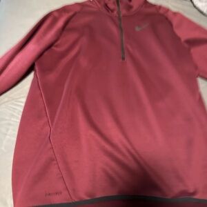 Nike Men's Maroon Golf Quarter Zip Fleece